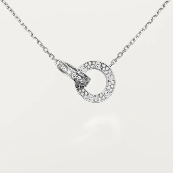 Love Kolye, Pırlanta Kaplama – Beyaz Altın, Pırlanta – Cartier