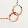 Love Kolye, Pırlanta – Pembe Altın, Pırlanta – Cartier