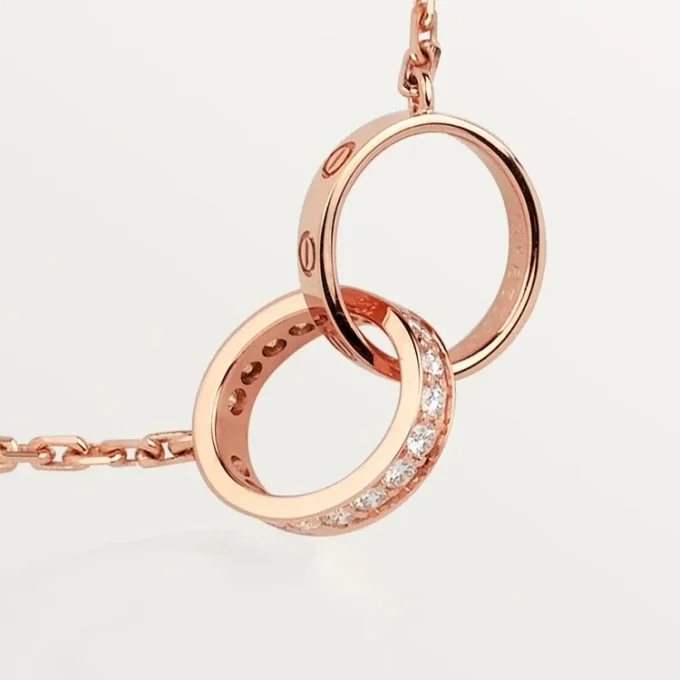 Love Kolye, Pırlanta – Pembe Altın, Pırlanta – Cartier