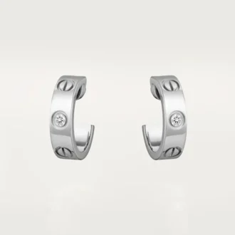 Love Küpeler, 2 Pırlanta – Beyaz Altın, Pırlanta – Cartier