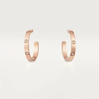 Love Küpeler – Pembe Altın, Pırlanta – Cartier