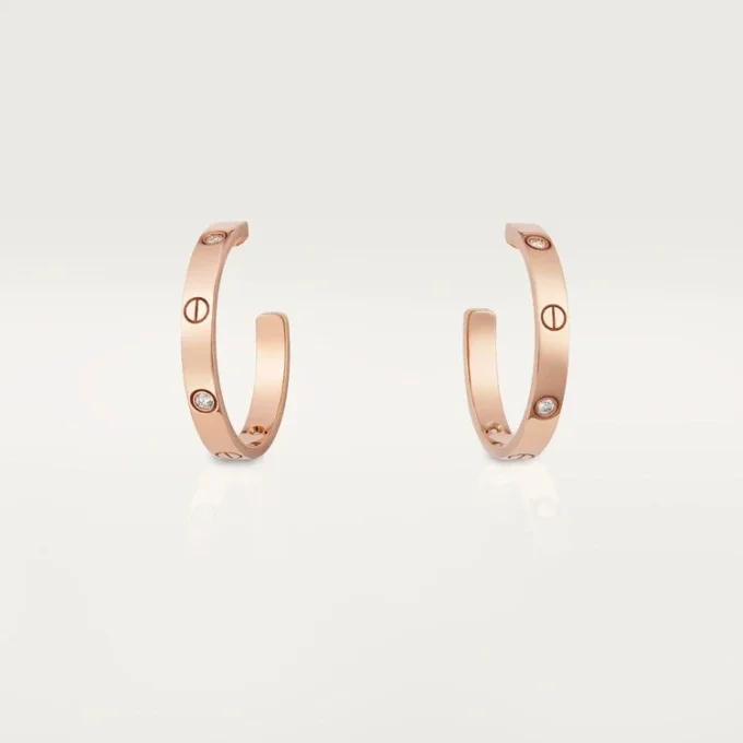 Love Küpeler – Pembe Altın, Pırlanta – Cartier
