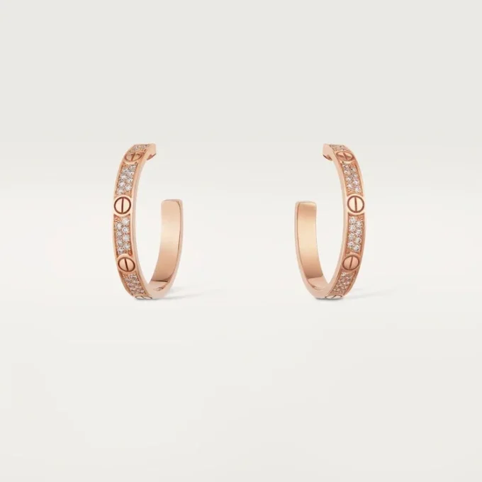 Love Küpeler – Pembe Altın, Pırlanta – Cartier