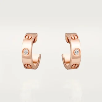 Love Küpeler – Pembe Altın, Pırlanta – Cartier