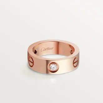 Love Yüzük, 3 Pırlanta – Pembe Altın, Pırlanta – Cartier
