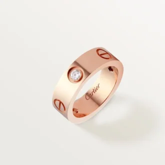 Love Yüzük, 3 Pırlanta – Pembe Altın, Pırlanta – Cartier