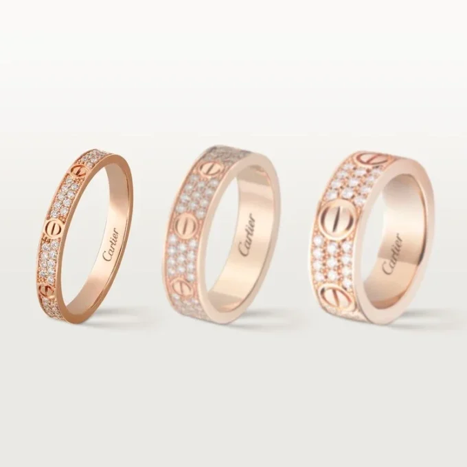 Love Yüzük, Küçük – Pembe Altın, Pırlanta – Cartier Love Yüzük, Küçük – Pembe Altın, Pırlanta – Cartier