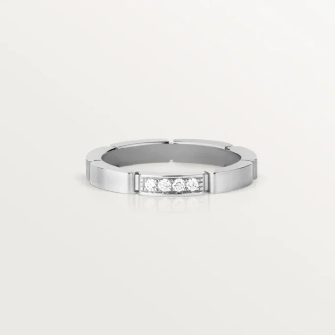 Maillon Panthere Alyans – Beyaz Altın, Pırlanta – Cartier