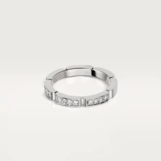 Maillon Panthere Alyans – Beyaz Altın, Pırlanta – Cartier