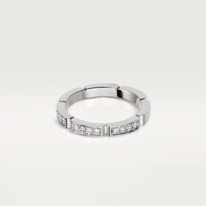 Maillon Panthere Alyans – Beyaz Altın, Pırlanta – Cartier