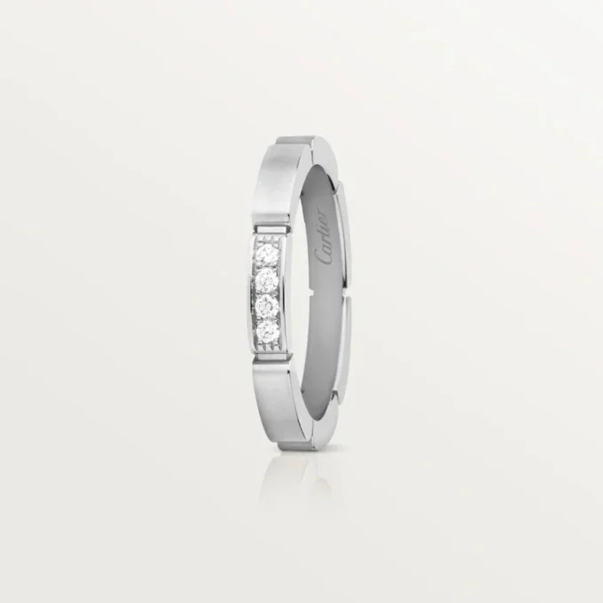 Maillon Panthere Alyans – Beyaz Altın, Pırlanta – Cartier