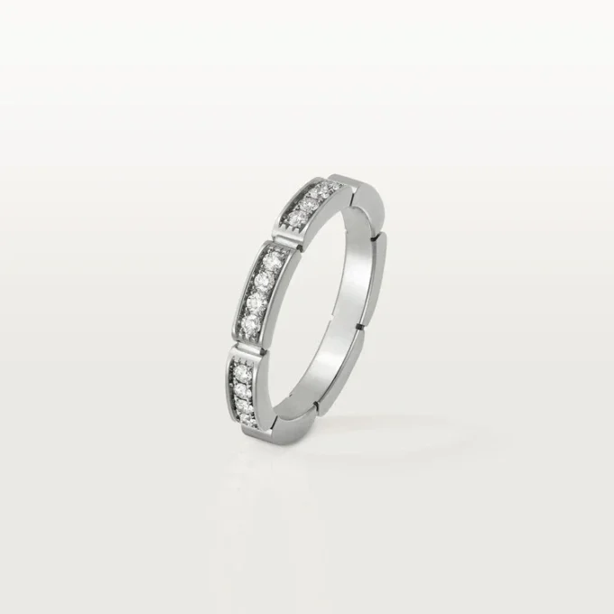 Maillon Panthere Alyans – Beyaz Altın, Pırlanta – Cartier