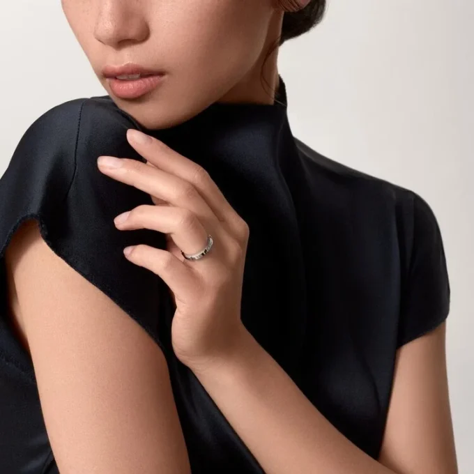 Maillon Panthere Alyans – Beyaz Altın, Pırlanta – Cartier