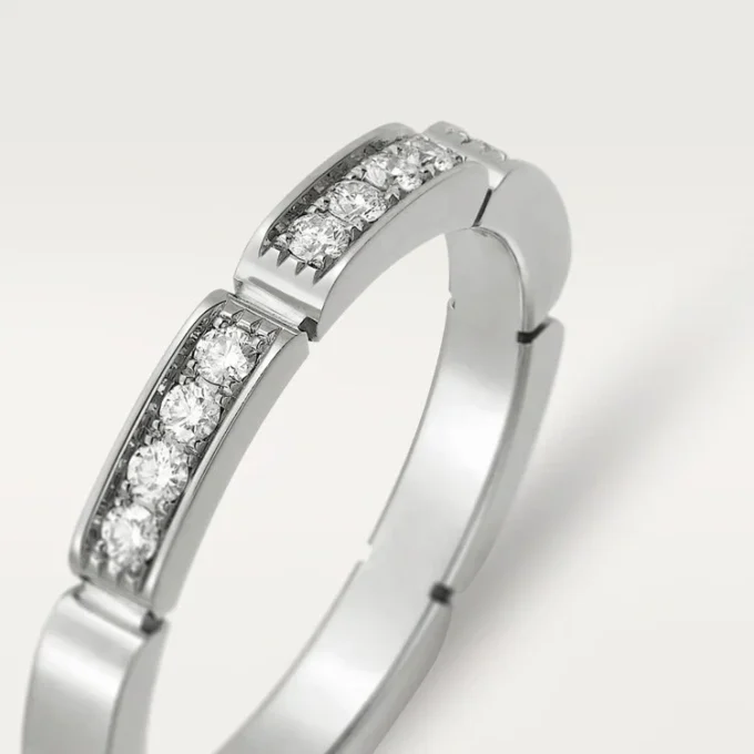 Maillon Panthere Alyans – Beyaz Altın, Pırlanta – Cartier