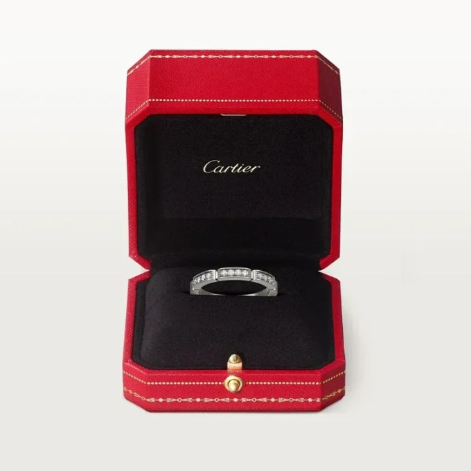 Maillon Panthere Alyans – Beyaz Altın, Pırlanta – Cartier