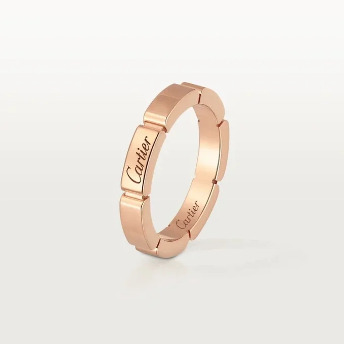 Maillon Panthere Alyans – Pembe Altın – Cartier