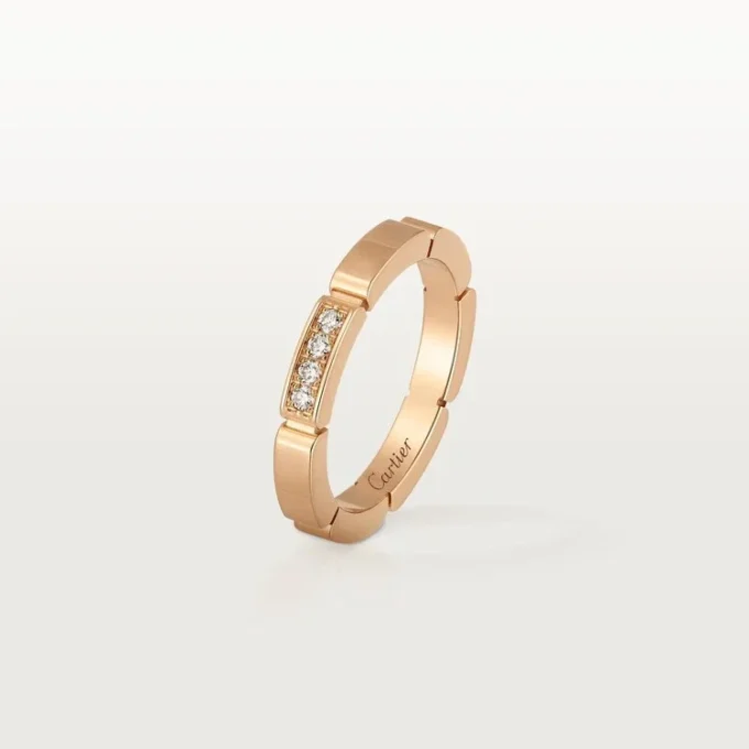 Maillon Panthere Alyans – Pembe Altın, Pırlanta – Cartier