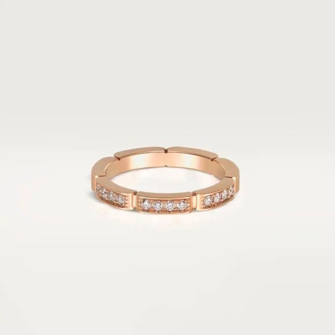 Maillon Panthere Alyans – Pembe Altın, Pırlanta – Cartier