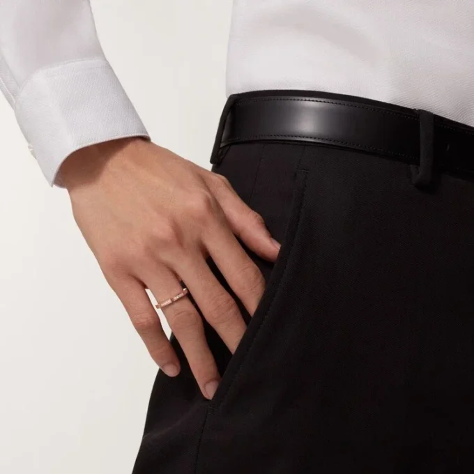Maillon Panthere Alyans – Pembe Altın, Pırlanta – Cartier