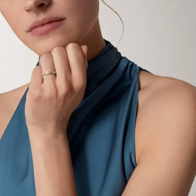 Maillon Panthere Alyans – Pembe Altın, Pırlanta – Cartier