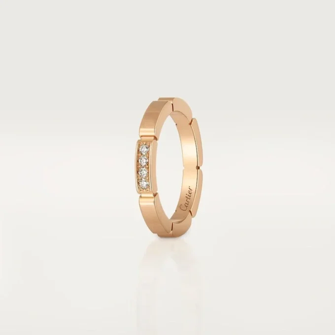 Maillon Panthere Alyans – Pembe Altın, Pırlanta – Cartier