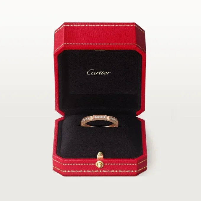 Maillon Panthere Alyans – Pembe Altın, Pırlanta – Cartier