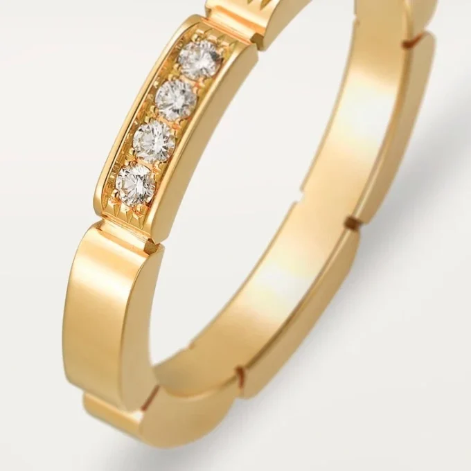 Maillon Panthere Alyans – Sarı Altın, Pırlanta – Cartier