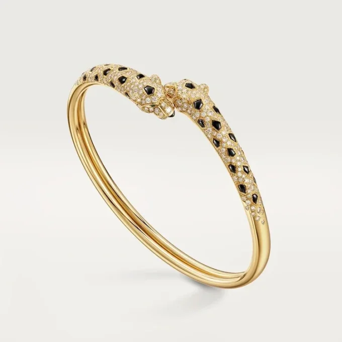Panthere De Cartier Bilezik, Küçük Model, Yarı Paved