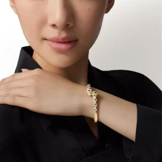 Panthere De Cartier Bilezik, Küçük Model, Yarı Paved