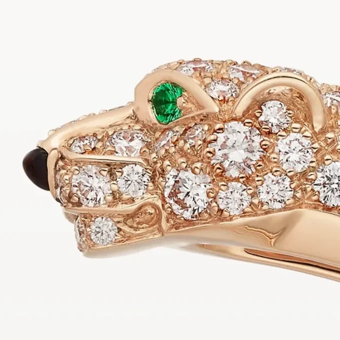 Panthere De Cartier Bilezik, Küçük Model, Yarı Paved