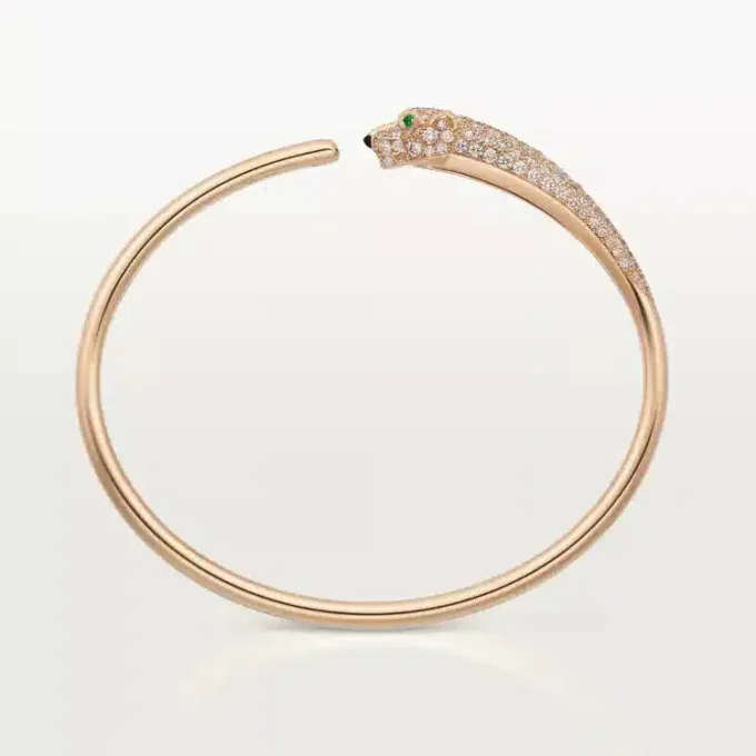 Panthere De Cartier Bilezik, Küçük Model, Yarı Paved
