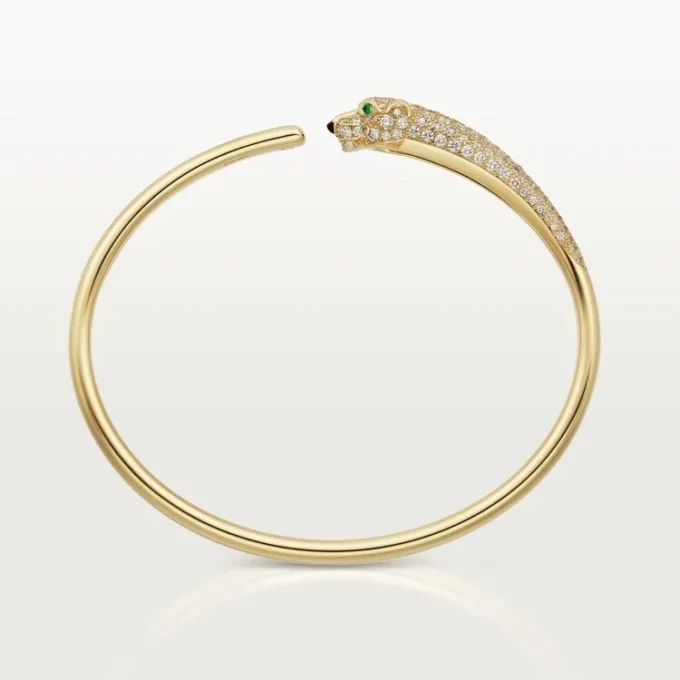 Panthere De Cartier Bilezik, Küçük Model, Yarı Paved