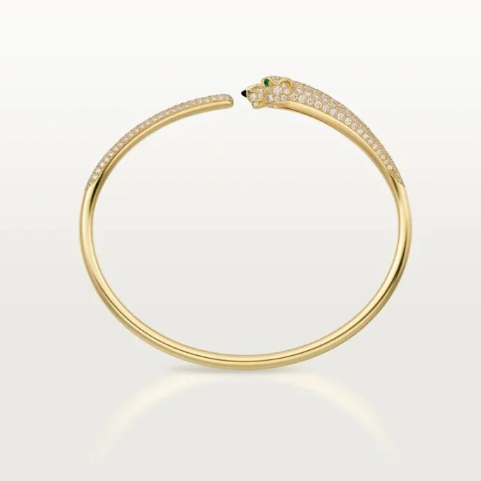 Panthere De Cartier Bilezik, Küçük Model, Yarı Paved
