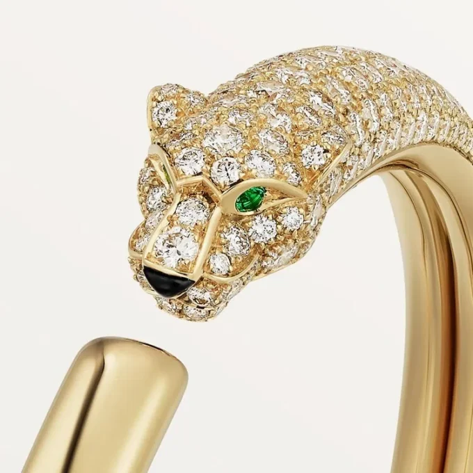 Panthere De Cartier Bilezik, Küçük Model, Yarı Paved