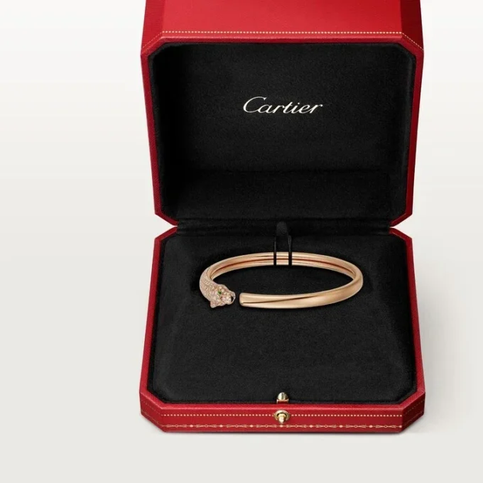 Panthere De Cartier Bilezik, Küçük Model, Yarı Paved