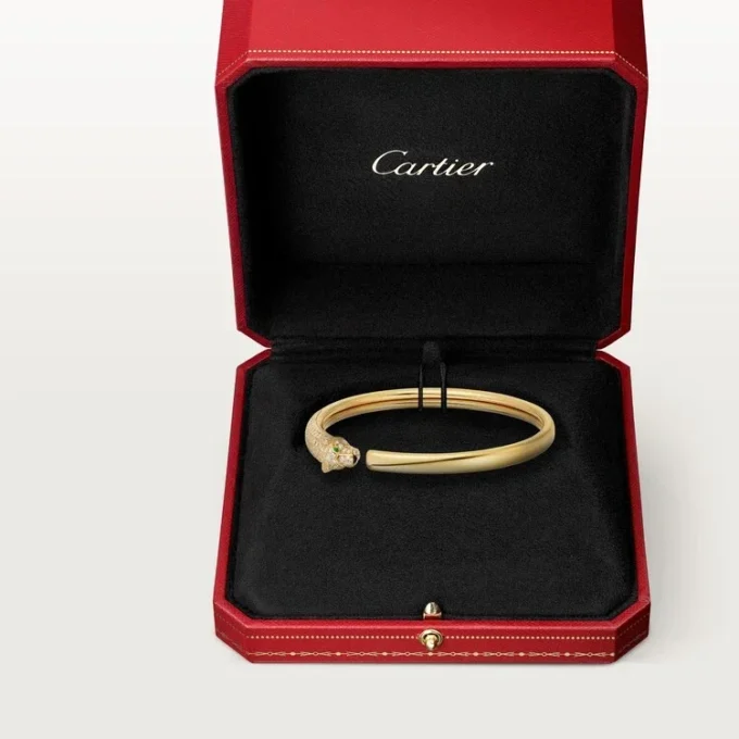 Panthere De Cartier Bilezik, Küçük Model, Yarı Paved