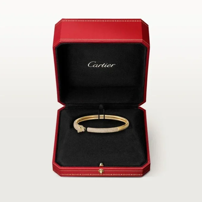 Panthere De Cartier Bilezik, Küçük Model, Yarı Paved