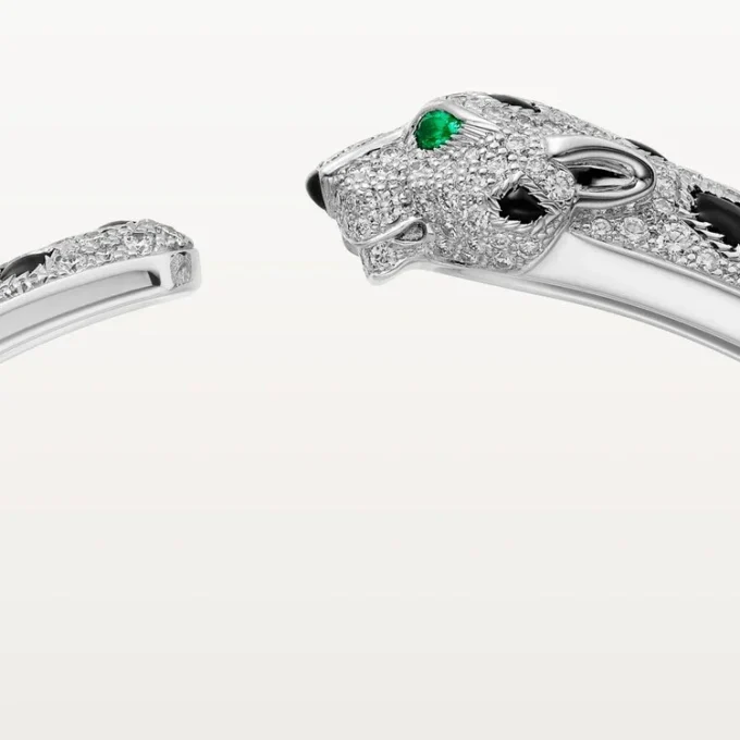 Panthere De Cartier Bilezik, Orta Model, Paved
