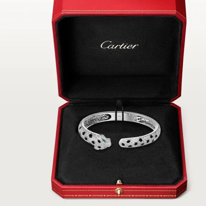 Panthere De Cartier Bilezik, Orta Model, Paved