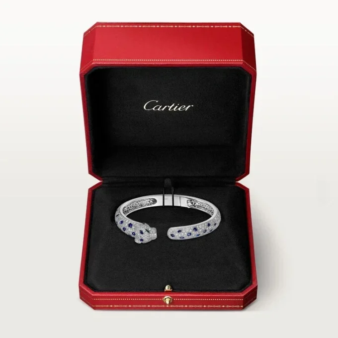 Panthere De Cartier Bilezik, Orta Model, Paved