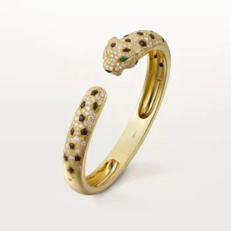 Panthere De Cartier Bilezik, Orta Model, Yarı Paved