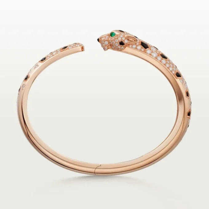 Panthere De Cartier Bilezik, Orta Model, Yarı Paved