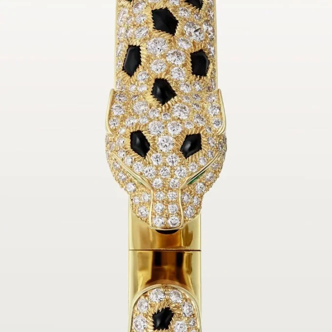 Panthere De Cartier Bilezik, Orta Model, Yarı Paved