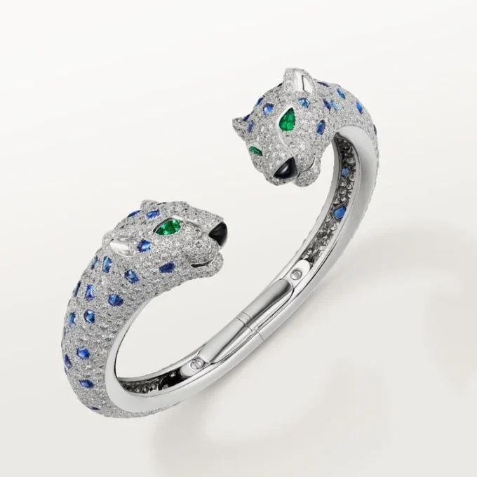 Panthere De Cartier Bilezik, Safir, Paved