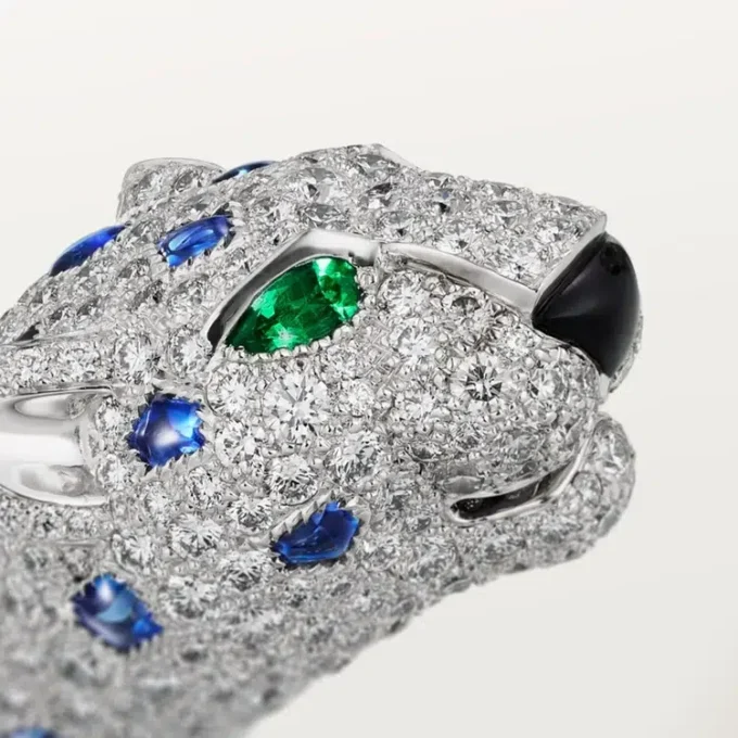 Panthere De Cartier Bilezik, Safir, Paved