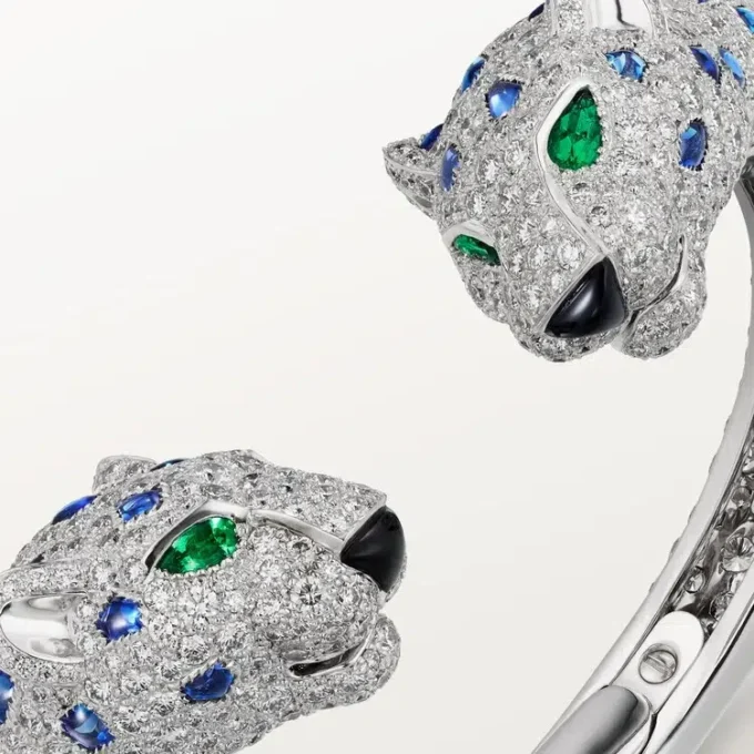 Panthere De Cartier Bilezik, Safir, Paved