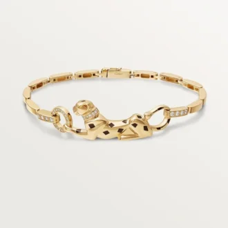 Panthere De Cartier Bilezik – Sarı Altın, Lake, Pırlanta, Tsavorite Garnet, Oniks – Cartier
