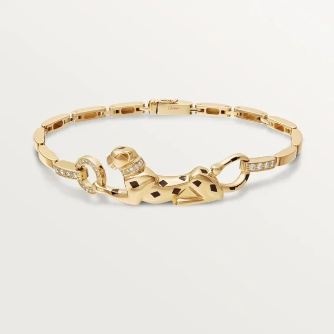 Panthere De Cartier Bilezik – Sarı Altın, Lake, Pırlanta, Tsavorite Garnet, Oniks – Cartier