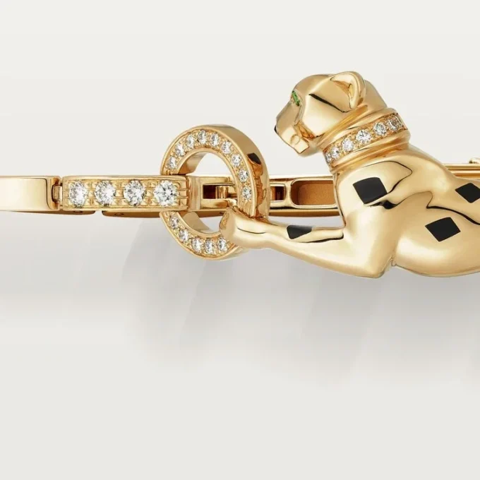 Panthere De Cartier Bilezik – Sarı Altın, Lake, Pırlanta, Tsavorite Garnet, Oniks – Cartier