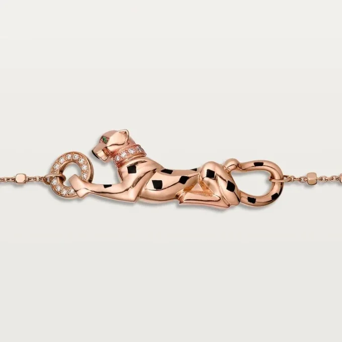 Panthere De Cartier Bilezik, Zincirli, Pırlantalı